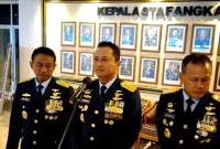 Kepala Staf Angkatan Udara (KSAU) Marsekal Tonny Harjono mengatakan pihaknya sudah menyiapkan berbagai alutsista untuk mengamankan ruang udara Ibu Kota Nusantara (IKN), Kalimantan Timur. (CNN Indonesia/ Tunggul)