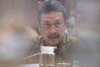 Menteri Kelautan dan Perikanan Sakti Wahyu Trenggono tidak memenuhi panggilan tim penyidik KPK karena ada urusan dinas. [Antara Foto/Muhammad Adimaja]