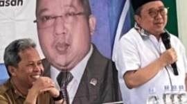H Syaifullah Tamliha bersama dr Diauddin saat menjadi narasumberSosialisasi Perlindungan Perempuan dan Anak. (SuarIndonesia/Ist)