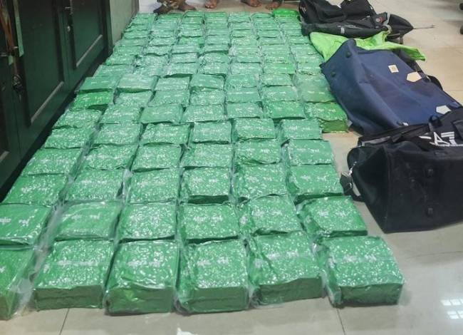 Satgas Antinarkoba Polri membongkar penyelundupan 157 kg sabu jaringan internasional. Penyidik memburu dua orang pengendali. (Foto: Istimewa)