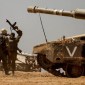 Tank tentara Israel di daerah perbatasan selatan Israel dengan Jalur Gaza, Selasa (2/6/2024), di tengah konflik yang sedang berlangsung antara Israel dan kelompok militan Palestina Hamas. [AFP]