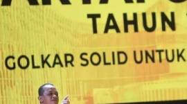 Calon Ketua Umum Partai Golkar Bahlil Lahadalia menyampaikan visi misi saat berlangsungnya Rapimnas dan Musyawarah Nasional XI Partai Golkar 2024 di Jakarta, Rabu (21/8/2024). (SuarIndonesia/ANTARA FOTO/Akbar Nugroho Gumay/aww/aa