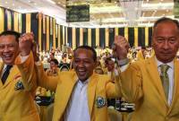 Bahlil Lahadalia resmi ditetapkan sebagai Ketua Umum Golkar dalam munas partai, Rabu (21/8/2024). (SuarIndonesia/ANTARA FOTO/ASPRILLA DWI ADHA)
