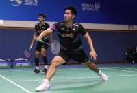Pasangan ganda putra Indonesia, Muhammad Shohibul Fikri/Daniel Marthin melaju ke babak kedua Korea Open 2024 mengalahkan wakil Taiwan Chen Cheng Kuan/Chen Sheng Fa dengan skor 21-11, 21-16. (PBSI)