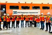Perusahaan Jhonlin Group milik Andi Syamsudin Arsyad alias Haji Isam melakukan kunjungan kerja ke PT Freeport Indonesia, Papua, Rabu (7/8/2024). (ANTARA/HO-Jhonlin Group)