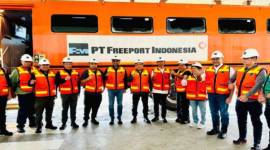 Perusahaan Jhonlin Group milik Andi Syamsudin Arsyad alias Haji Isam melakukan kunjungan kerja ke PT Freeport Indonesia, Papua, Rabu (7/8/2024). (ANTARA/HO-Jhonlin Group)