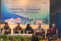 Komisaris Freeport Indonesia Dr H AM Fachrir didampingi Direktur Utama Bank Kalsel Fachruddin dan Pemimpin Umum Harian Pagi Mata Banua H Fachruddin Nor Ifansyah saat memberikan keterangan kepada wartawan seusai Sharing Session bersama insan pers di A One Hotel di Jakarta, Jumat (26/07/2024).(Foto: humasbankkalsel)