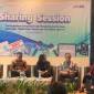 Komisaris Freeport Indonesia Dr H AM Fachrir didampingi Direktur Utama Bank Kalsel Fachruddin dan Pemimpin Umum Harian Pagi Mata Banua H Fachruddin Nor Ifansyah saat memberikan keterangan kepada wartawan seusai Sharing Session bersama insan pers di A One Hotel di Jakarta, Jumat (26/07/2024).(Foto: humasbankkalsel)