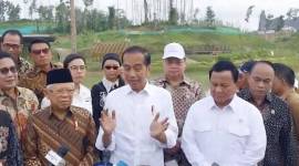 Tangkapan layar - Prabowo Subianto bersama para menteri Kabinet Indonesia Maju (KIM) saat mendampingi Presiden Joko Widodo dan Wakil Presiden Ma'ruf Amin dalam sesi konferensi pers di IKN, Penajam Paser Utara, Kalimantan Timur, Senin (12/8/2024). (ANTARA/Andi Firdaus)