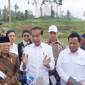 Tangkapan layar - Prabowo Subianto bersama para menteri Kabinet Indonesia Maju (KIM) saat mendampingi Presiden Joko Widodo dan Wakil Presiden Ma'ruf Amin dalam sesi konferensi pers di IKN, Penajam Paser Utara, Kalimantan Timur, Senin (12/8/2024). (ANTARA/Andi Firdaus)