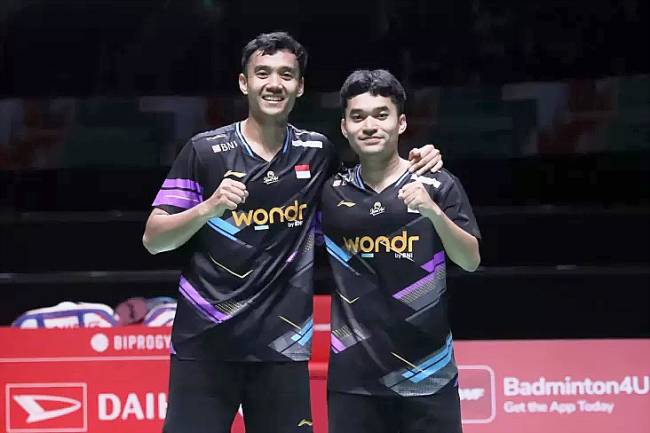 M Shohibul Fikri/Daniel Marthin akan tampil di perempat final Japan Open 2024. (PBSI)