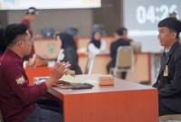 Seleksi tahap satu Pemilihan Nanang Galuh Kabupaten Balangan 2024, di Aula Disdikbud, Kecamatan Paringin Selatan, Senin (5/8/2024). (SuarIndonesia/Adv)