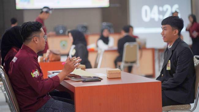 Seleksi tahap satu Pemilihan Nanang Galuh Kabupaten Balangan 2024, di Aula Disdikbud, Kecamatan Paringin Selatan, Senin (5/8/2024). (SuarIndonesia/Adv)
