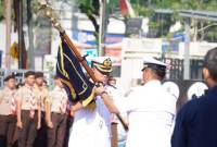 Tongkat Komandan Pangkalan TNI AL. Banjarmasin, kini dipegang oleh Kolonel Laut (P) Didik Kusyanto, M.Tr.Hanla, Rabu (20/8/2024) (SuarIndonesia/Ist)