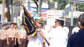 Tongkat Komandan Pangkalan TNI AL. Banjarmasin, kini dipegang oleh Kolonel Laut (P) Didik Kusyanto, M.Tr.Hanla, Rabu (20/8/2024) (SuarIndonesia/Ist)