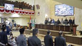 Rapat Paripurna DPRD Provinsi Kalsel, pada Rabu (21/8/2024). (SuarIndonesia/Ist)