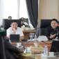 etua DPRD Provinsi Kalsel, HM. Muhammad Syaripuddin, SE, MAP dan Ketua TAPD Pemprov Kalael Ir. Roy Rizali Anwar. S.T., M.T