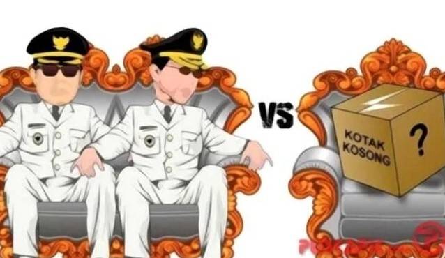 ilustrasi melawan kotak kosong