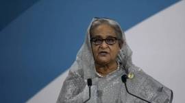 
Eks PM Bangladesh Sheikh Hasina kabur ke Eropa setelah ditolak di India. (Christophe Ena/AP)