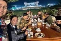Jokowi-Ma'ruf Bersama Para Menteri Makan Malam di IKN, Minggu (11/8/2024). (dok.Instagram Menteri Keuangan Sri Mulyani)