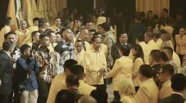 Dalam penutupan Munas XI Partai Golkar, Presiden Jokowi mengaku nyaman berada di bawah pohon beringin. (Screenshot: youtube Golkar Indonesia)
