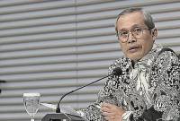 Wakil Ketua KPK Alexander Marwata mengklaim sudah memerintahkan Direktur Gratifikasi menindaklanjuti polemik jet pribadi Kaesang Pangarep. (CNNIndonesia/Safir Makki)