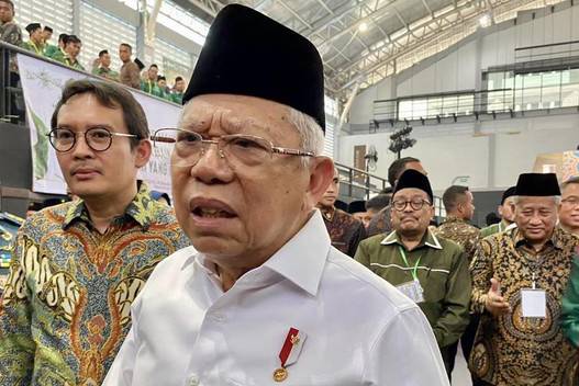 Wakil Presiden Ma'ruf Amin. (CNNIndonesia/Farid)