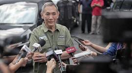 Anggota Dewan Penasihat Partai Golkar, Jusuf Hamka, menyatakan mundur dari kepengurusan partai dan urusan pencalonan pilkada. (CNNIndonesia/Adhi Wicaksono)