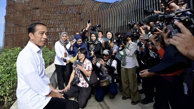 Jokowi akan upacara 17 agustus di IKN. (Arsip Muchlis Jr - Biro Pers Sekretariat Presiden)