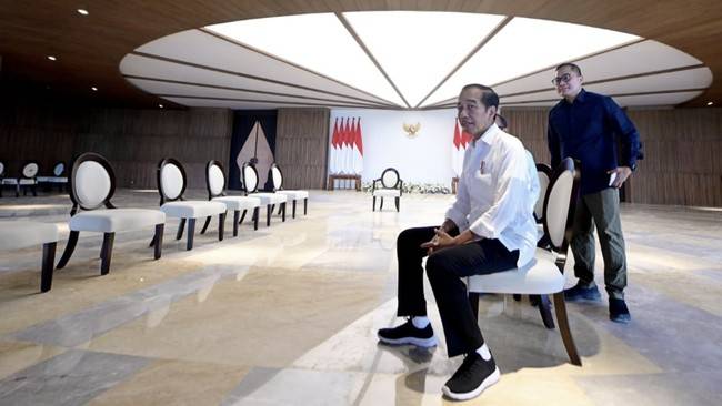 Sidang kabinet perdana di IKN akan bahas transisi pemerintahan Jokowi ke Prabowo. (Arsip Muchlis Jr - Biro Pers Sekretariat Presiden)