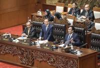 Wakil Ketua DPR Sufmi Dasco Ahmad memastikan pihaknya batal mengesahkan Rancangan Undang-undang (RUU) Pilkada menjadi UU yang dijadwalkan dalam Rapat Paripurna hari ini. (ANTARA FOTO/ADITYA PRADANA PUTRA)