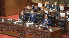 Wakil Ketua DPR Sufmi Dasco Ahmad memastikan pihaknya batal mengesahkan Rancangan Undang-undang (RUU) Pilkada menjadi UU yang dijadwalkan dalam Rapat Paripurna hari ini. (ANTARA FOTO/ADITYA PRADANA PUTRA)