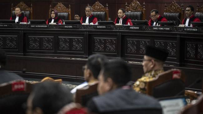 Foto Ilustrasi sidang di Mahkamah Konstitusi. (ANTARA FOTO/Aprillio Akbar)