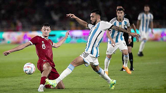 FIFA singgung rematch Timnas Indonesia vs Argentina. (CNNIndonesia/Adi Ibrahim)