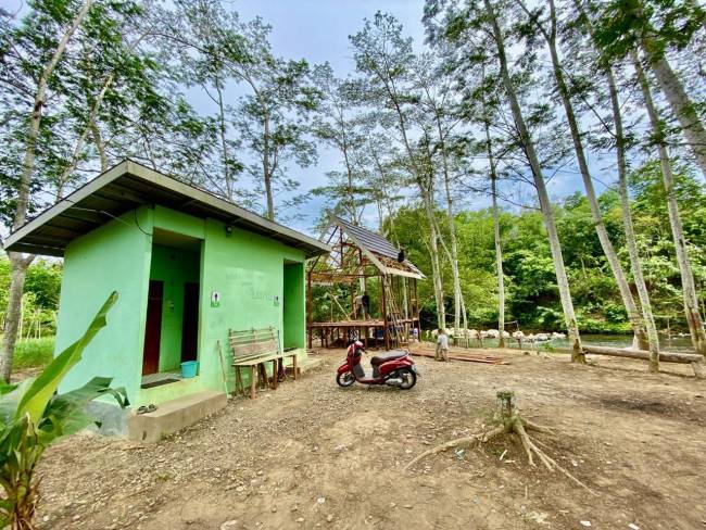 Benahi tempat wisata salah satunya di wisata Sungai Maranting, Kecamatan Tebing Tinggi ini.(SuarIndonesia/Adv)