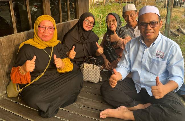 Ustaz Rosyadi, blusukan ke Desa Mahang Paku,  Kecamatan Pandawan (SuarIndonesia/Ist)