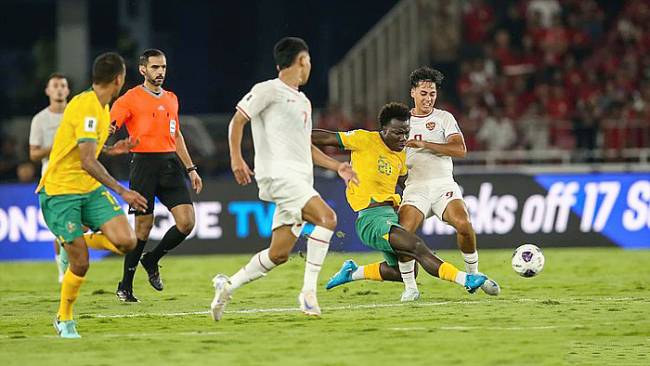 Timnas Indonesia vs Australia berakhir imbang 0-0. (detikcom/RifkiantoNugroho)