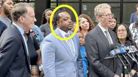 Marcel Brown (34) memenangkan gugatan pada Senin (9/9/2024) lalu dan dewan juri pengadilan di Chicago menetapkan ganti rugi total sebesar US$ 50 juta kepadanya.(X @LoevyandLoevy)