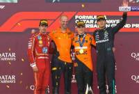 
Podium GP F1 Azerbaijan 2024. (Screenshot: BeinSPORTS)