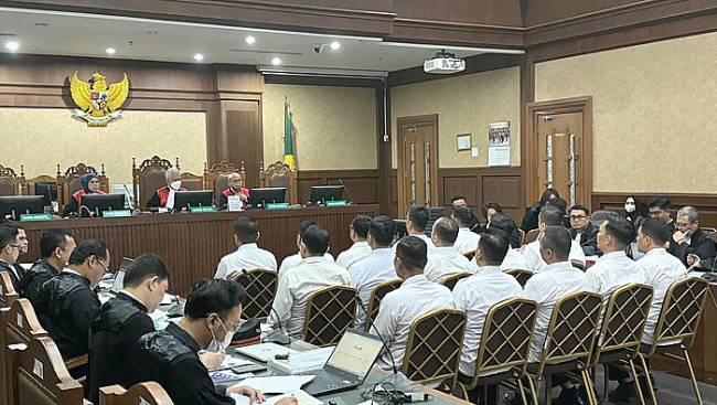 
Sidang kasus pungli rutan KPK. (detikcom/Yogi)