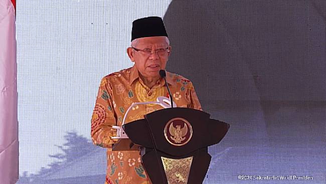 Wakil Presiden Ma'ruf Amin pamitan dari jabatannya sebagai wakil presiden lantaran masa tugasnya akan berakhir menghitung hari pada 20 Oktober 2024 mendatang. (Foto: TangkapanLayar @SekretariatWakilPresiden)