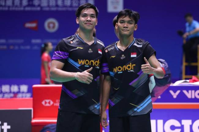 Pasangan ganda putra Muhammad Shohibul Fikri/Daniel Marthin lolos semifinal China Open 2024. (PBSI)