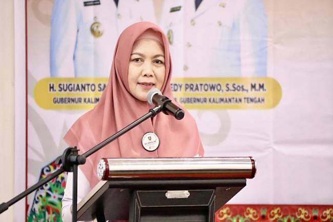 Asisten Bidang Perekonomian dan Pembangunan Setda Kalteng Sri Widanari, Kamis(10/10/2024). (ANTARA/HO-Diskominfosantik Kalteng)