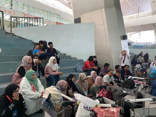 Sebanyak 40 WNI dan 1 WNA tiba di Indonesia pada 7 Oktober 2024, setelah dievakuasi dari Lebanon. (Foto: Kemenlu RI) 