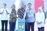 Tangkapan layar - Presiden Joko Widodo menekan tombol sirine sebagai visualisasi atas seremoni peresmian Istana Negara IKN, Provinsi Kalimantan Timur, Jumat (11/10/2024). (ANTARA/Andi Firdaus)