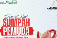 SUMPAH PEMUDA- Pada momen Hari Sumpah Pemuda Bank Kalsel Syariah, mengajak untuk meneladani dalam setiap langkah kita untuk mengisi kemerdekaan Indonesia dengan kontribusi nyata, menjadikan bangsa ini lebih maju, kuat dan berdaya saing di kancah global.