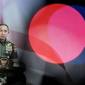 Panglima TNI Jenderal TNI Agus Subiyanto menyampaikan sambutan saat acara penandatanganan nota kesepahaman (MoU) Komnas HAM dengan TNI di Kantor Komnas HAM, Jakarta, Senin (28/10/2024). Nota kesepahaman tersebut terkait dengan pemajuan dan perlindungan HAM di lingkungan TNI. (ANTARA FOTO/Fauzan)
