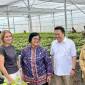 Menteri LHK Siti Nurbaya (kedua kiri) didampingi Duta Besar Norwegia untuk Indonesia dan Timor Leste Mrs. Rut Kruger Giverin (kiri), Presiden Direktur PT Adaro Energy Indonesia Tbk Garibaldi Thohir (kedua kanan) dan Sekda Kalimantan Selatan Roy Rizali Anwar (kanan)  meninjau Persemaian Liang Anggang di Banjarbaru, Kalimantan Selatan, Senin (14/10/2024). (SuarIndonesia/ANTARA/Tumpal Andani Aritonang)