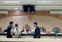 Perkara terdakwa Mantan Kepala Desa Batalas Kecamatan Candi Laras Utara Tapin, Saidan Arisandi, pada sidang lanjutan, Kamis (10/10) di Pengadilan Tindak Pidana Korupsi Banjarmasin. (SuarIndonesia/HD)