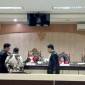 Perkara terdakwa Mantan Kepala Desa Batalas Kecamatan Candi Laras Utara Tapin, Saidan Arisandi, pada sidang lanjutan, Kamis (10/10) di Pengadilan Tindak Pidana Korupsi Banjarmasin. (SuarIndonesia/HD)